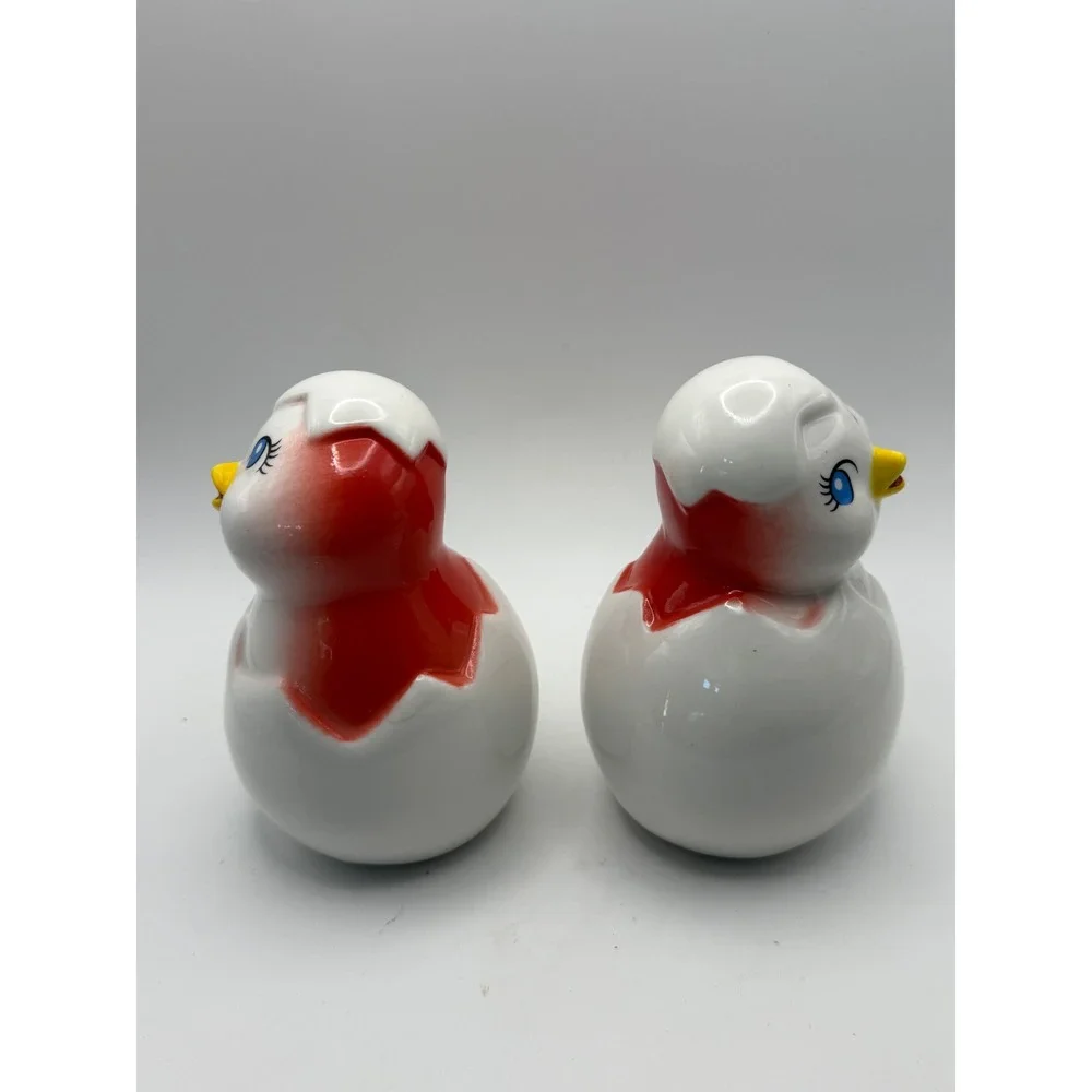 Target Ceramic Hatching Chick Easter Spring Decorative Figurines Set of 2 Red